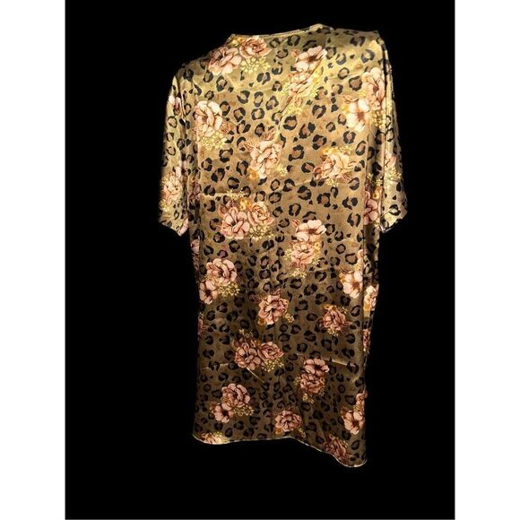 RARE Y2K  Beautiful Rare Vintage Vanity Fair satin Floral sleep dress gown size - Picture 5 of 7